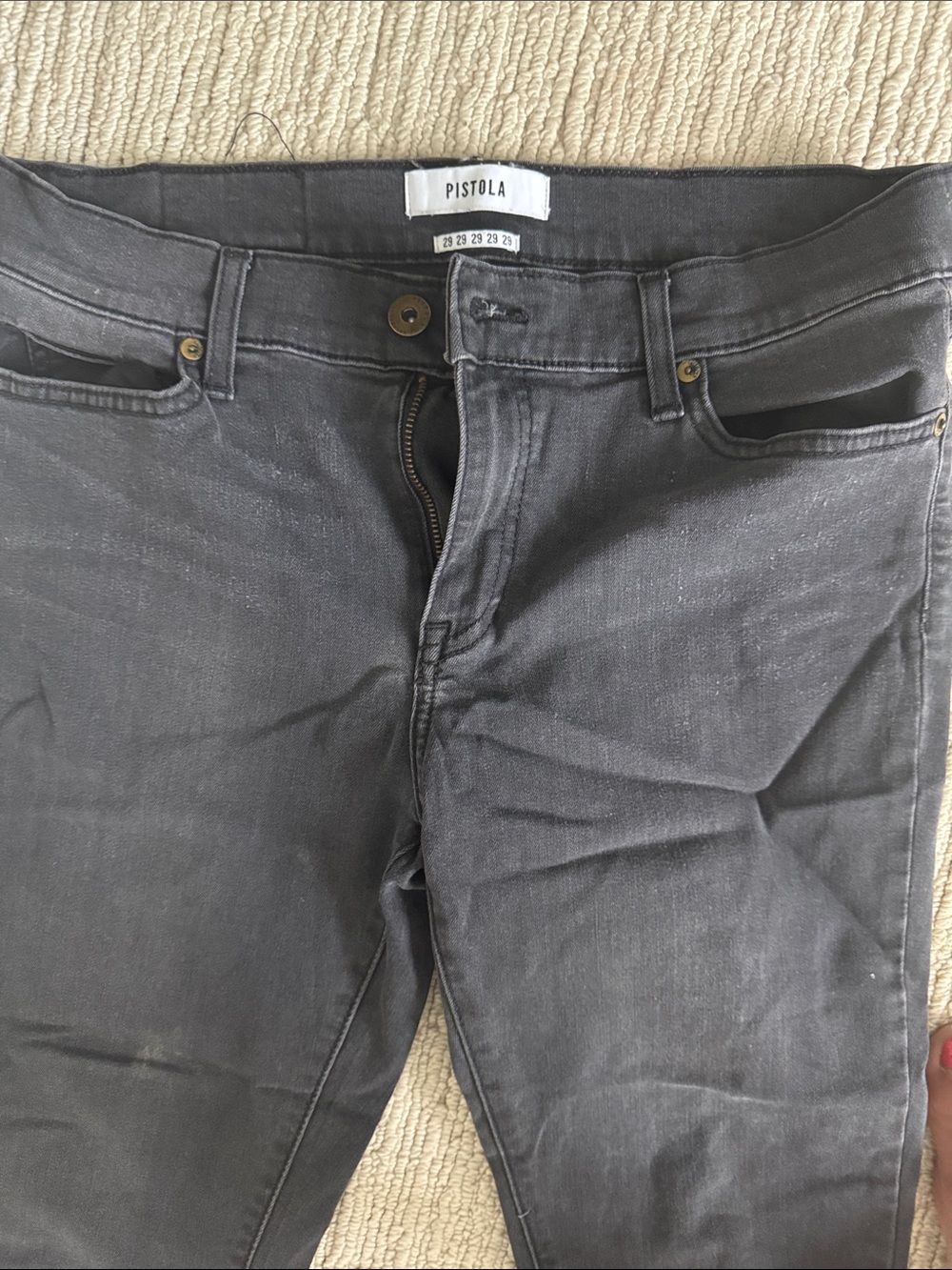Pistoloa  Women’s Slim Jeans in Charcoal